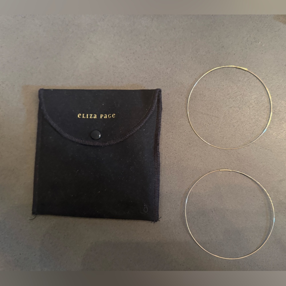Eliza Page Large 14K Gold Hoop Earrings